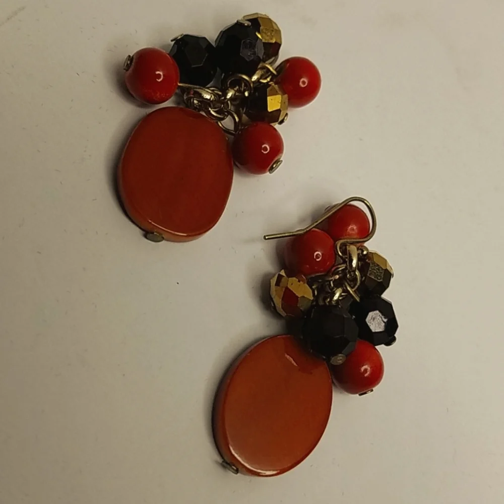 Fashion earrings, Cinnamon/brn pierced earrings - Picture 2 of 3